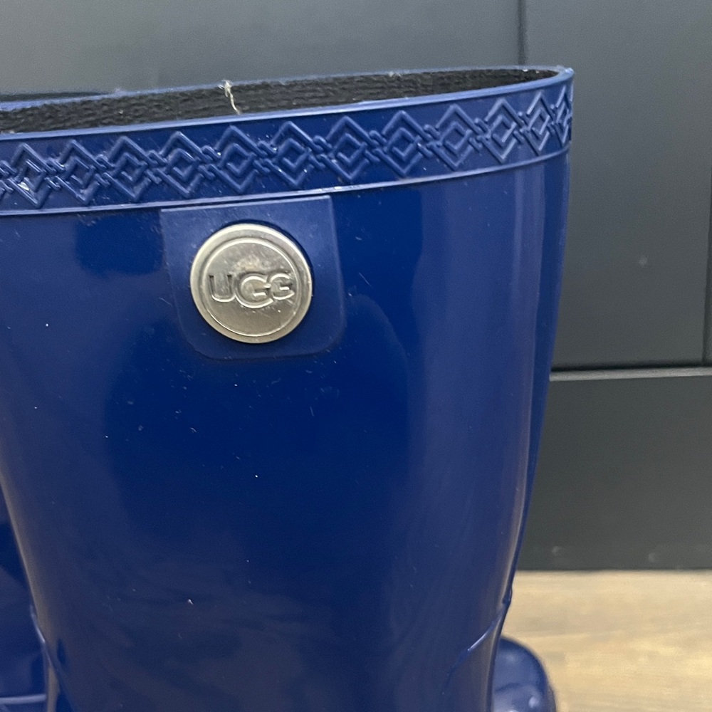 UGG Women's Blue Rain Boots - Picture 3 of 5